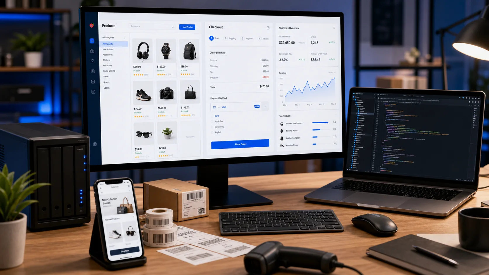 Creare Magazin Online Arad | Ecommerce Personalizat - servicii digitale BrandWave pentru Arad