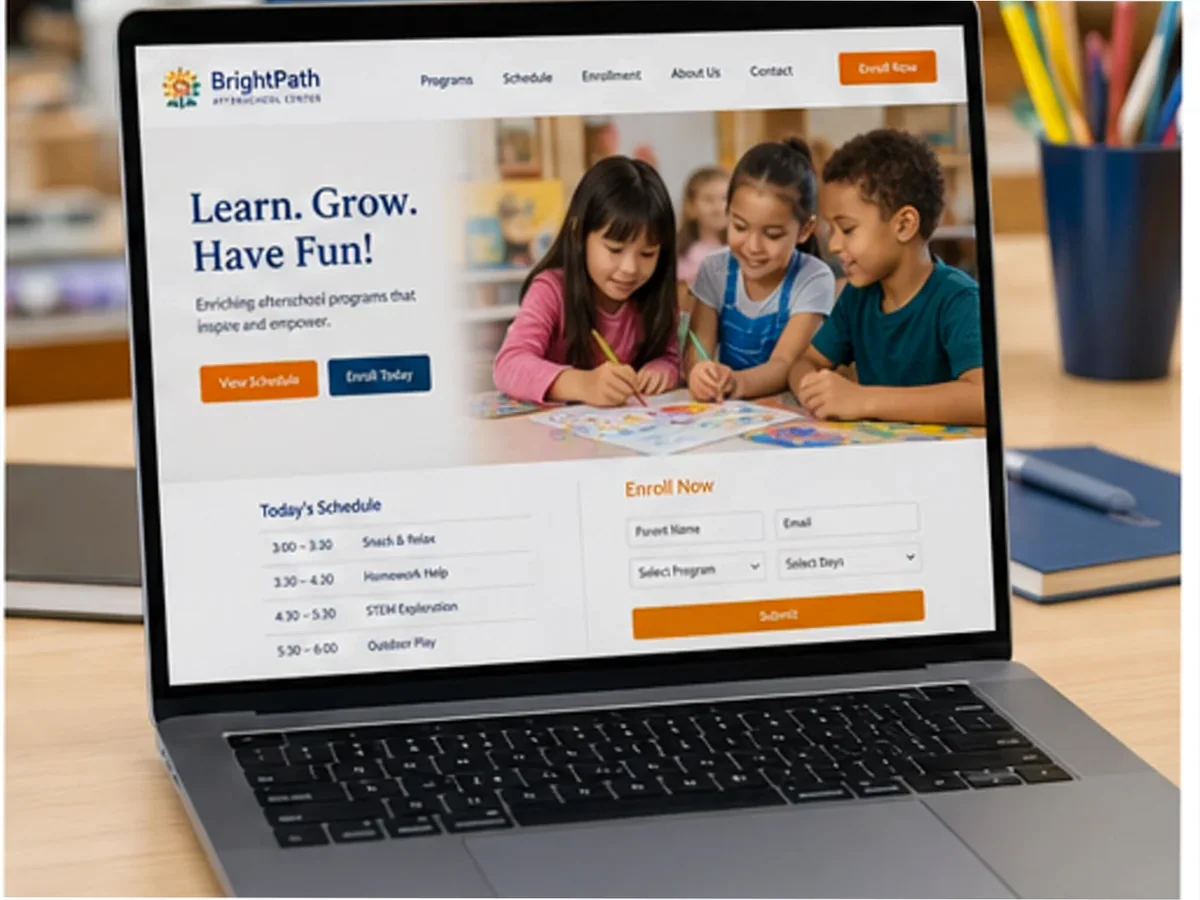 Site cu exemple pentru centre afterschool - model de site pentru centre afterschool - Creare site afterschool