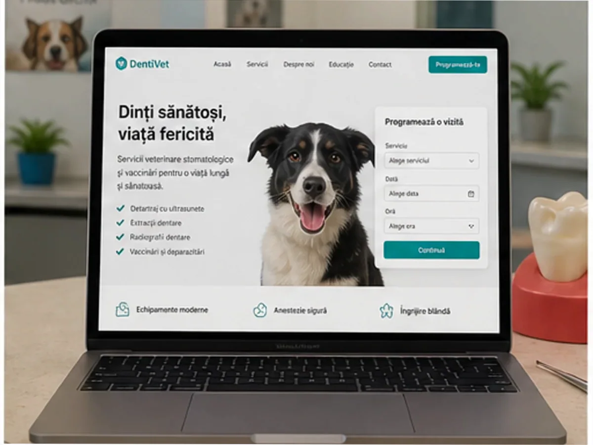 Site cu exemple pentru clinici veterinare - model de site pentru clinici veterinare - Creare site clinică veterinară