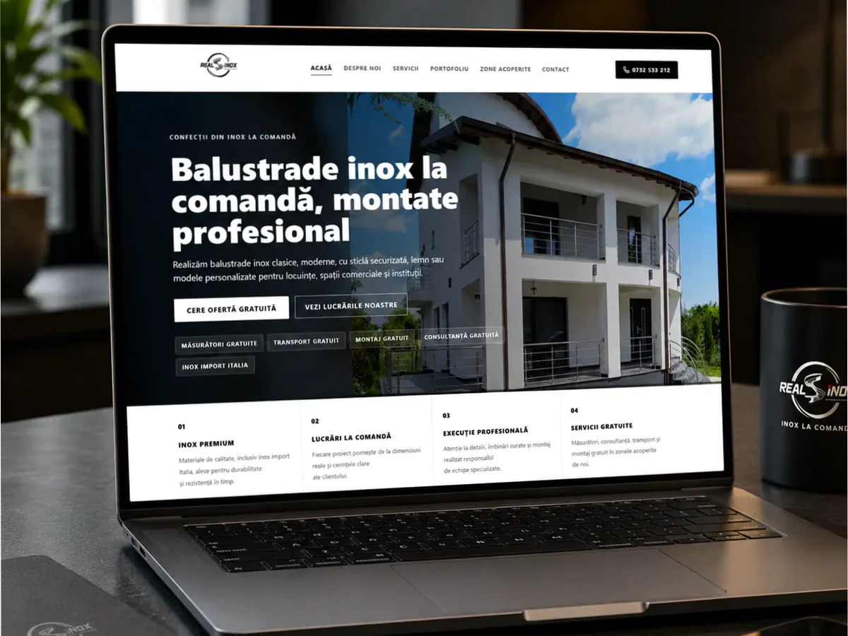 Site de încredere pentru confecții metalice - model de site pentru firme de confecții metalice - Creare site confecții metalice