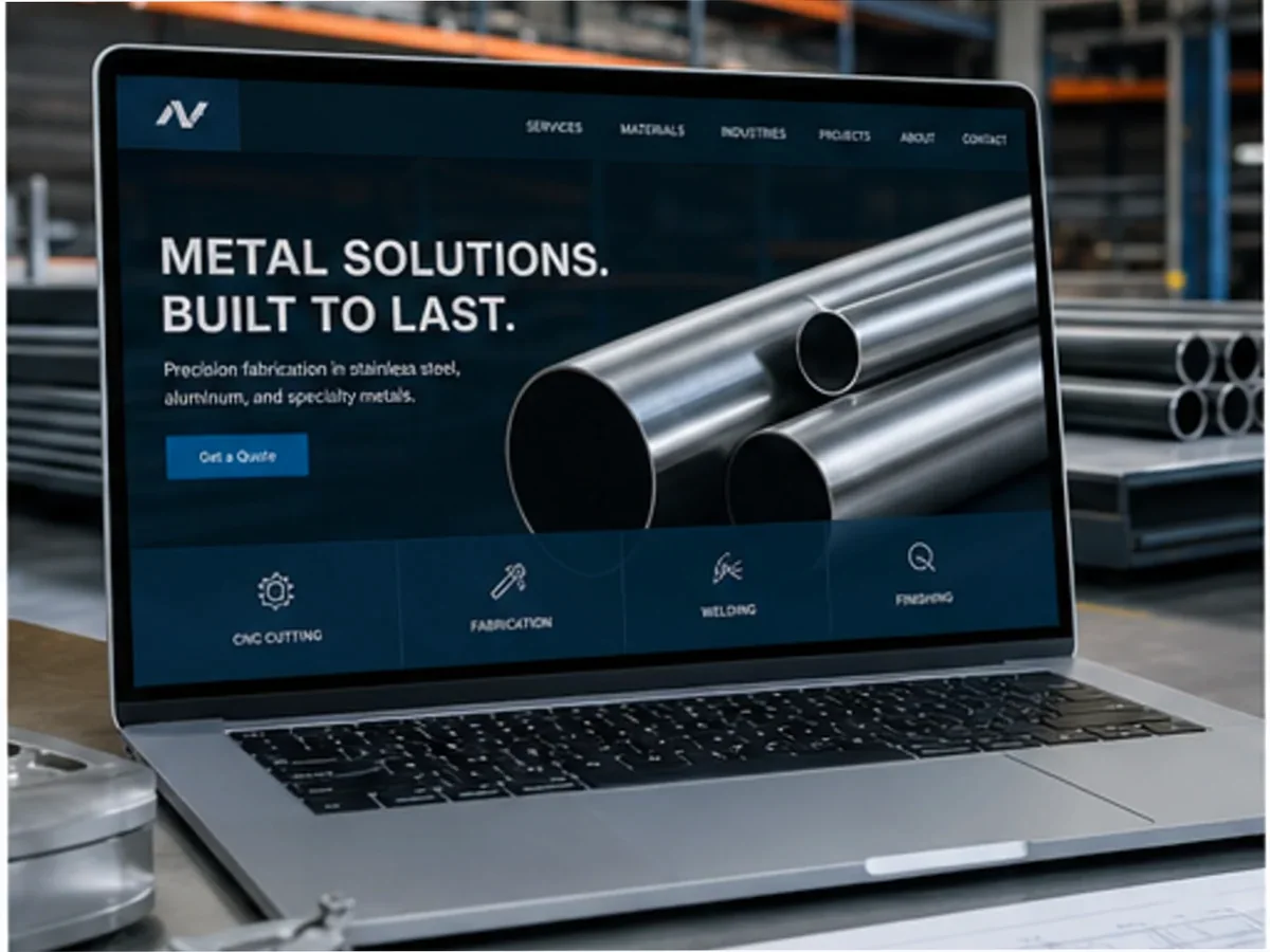 model foto realist pentru Creare site confecții metalice
