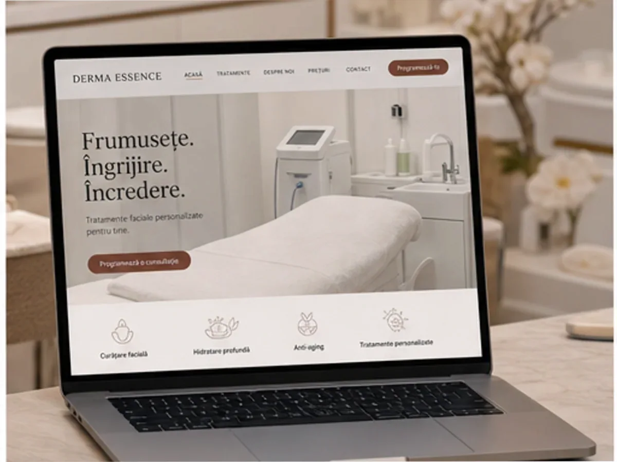 Site de încredere pentru cosmetică - model de site pentru cabinete de cosmetică - Creare site cosmetică