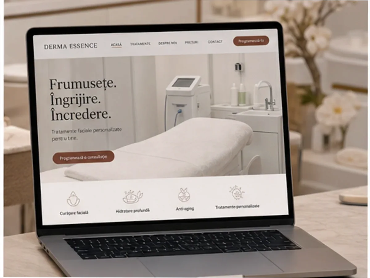 Site cu exemple pentru cabinete de cosmetică - model de site pentru cabinete de cosmetică - Creare site cosmetică