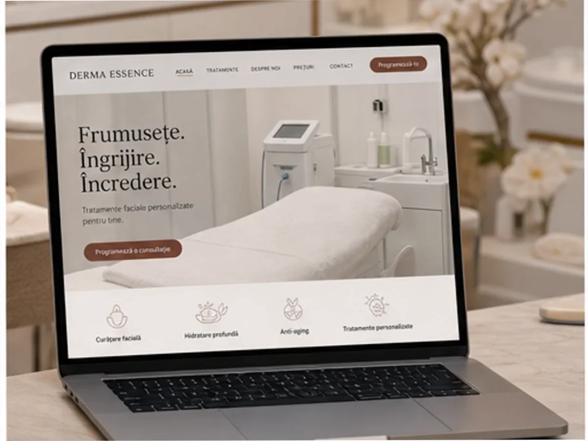 model foto realist pentru Creare site cosmetică