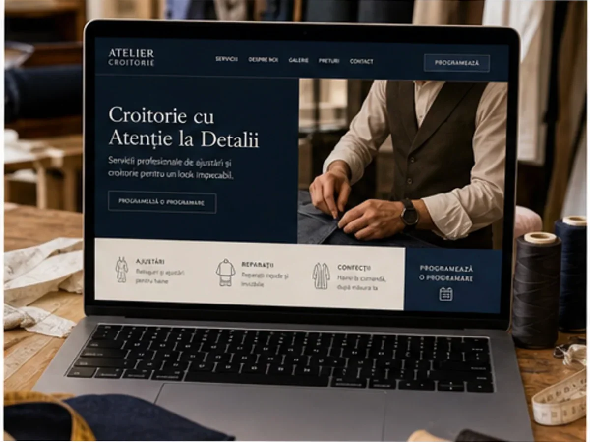 Site cu exemple pentru croitorii - model de site pentru croitorii - Creare site croitorie