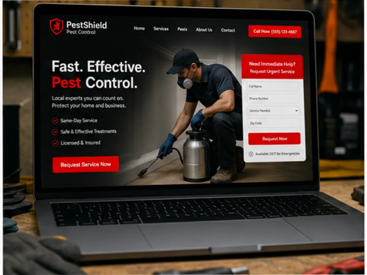 Site de încredere pentru deratizare - model de site pentru firme DDD - Creare site deratizare