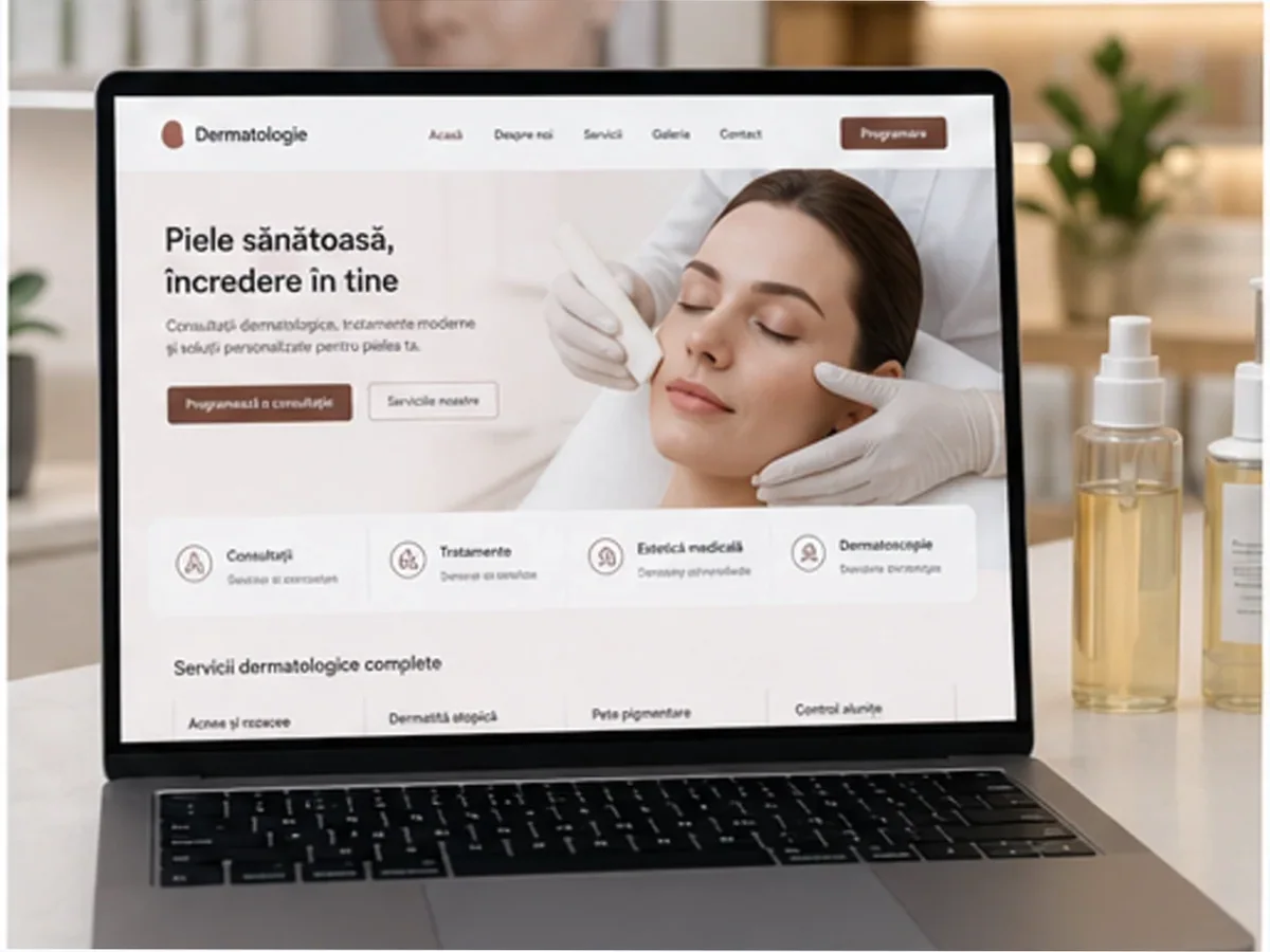 Site cu exemple pentru cabinete dermatologice - model de site pentru cabinete dermatologice - Creare site medic dermatolog