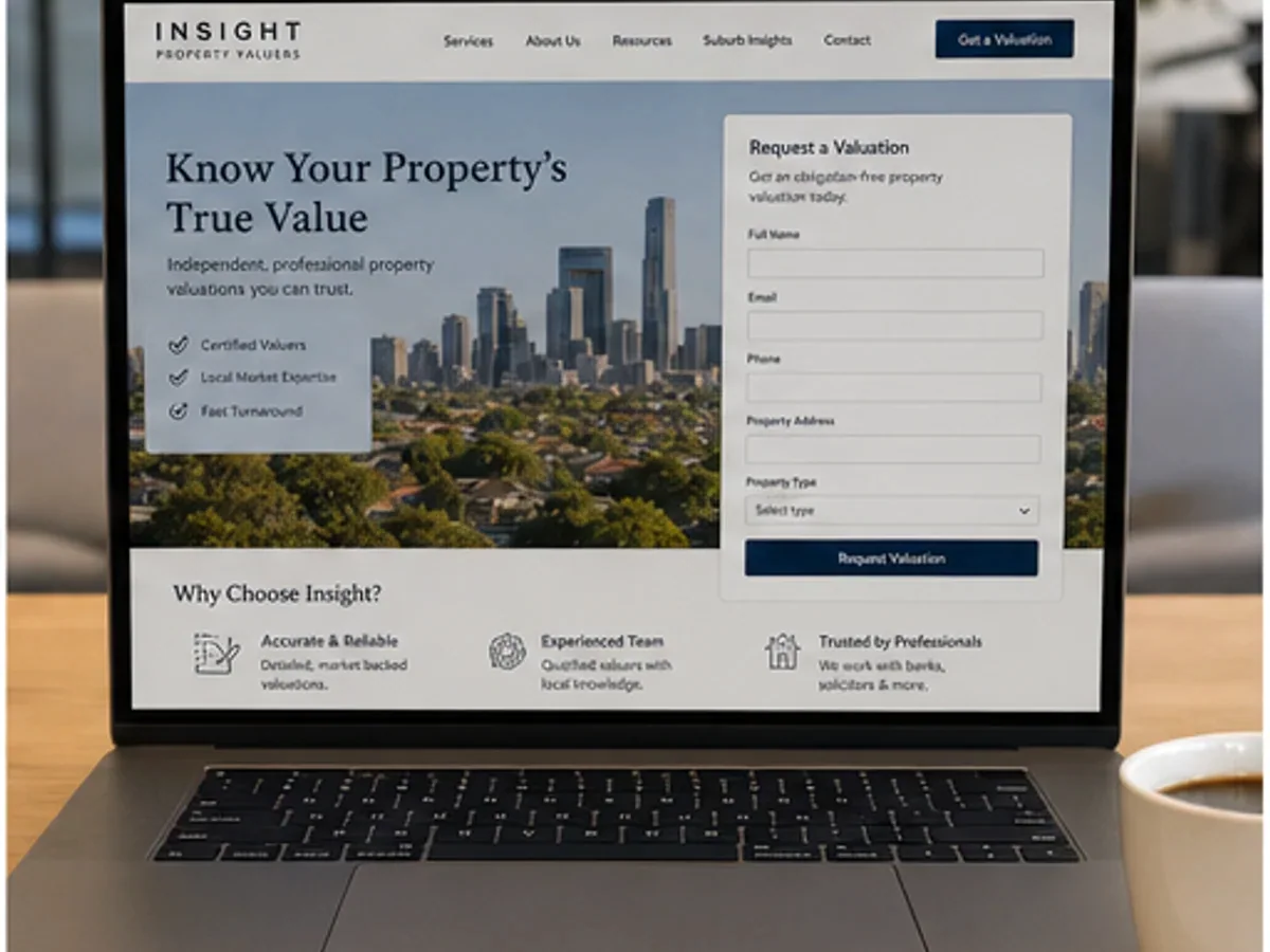 Site orientat spre vizionări, evaluări și cereri de ofertă - model de site pentru evaluatori imobiliari - Creare site evaluator imobiliar