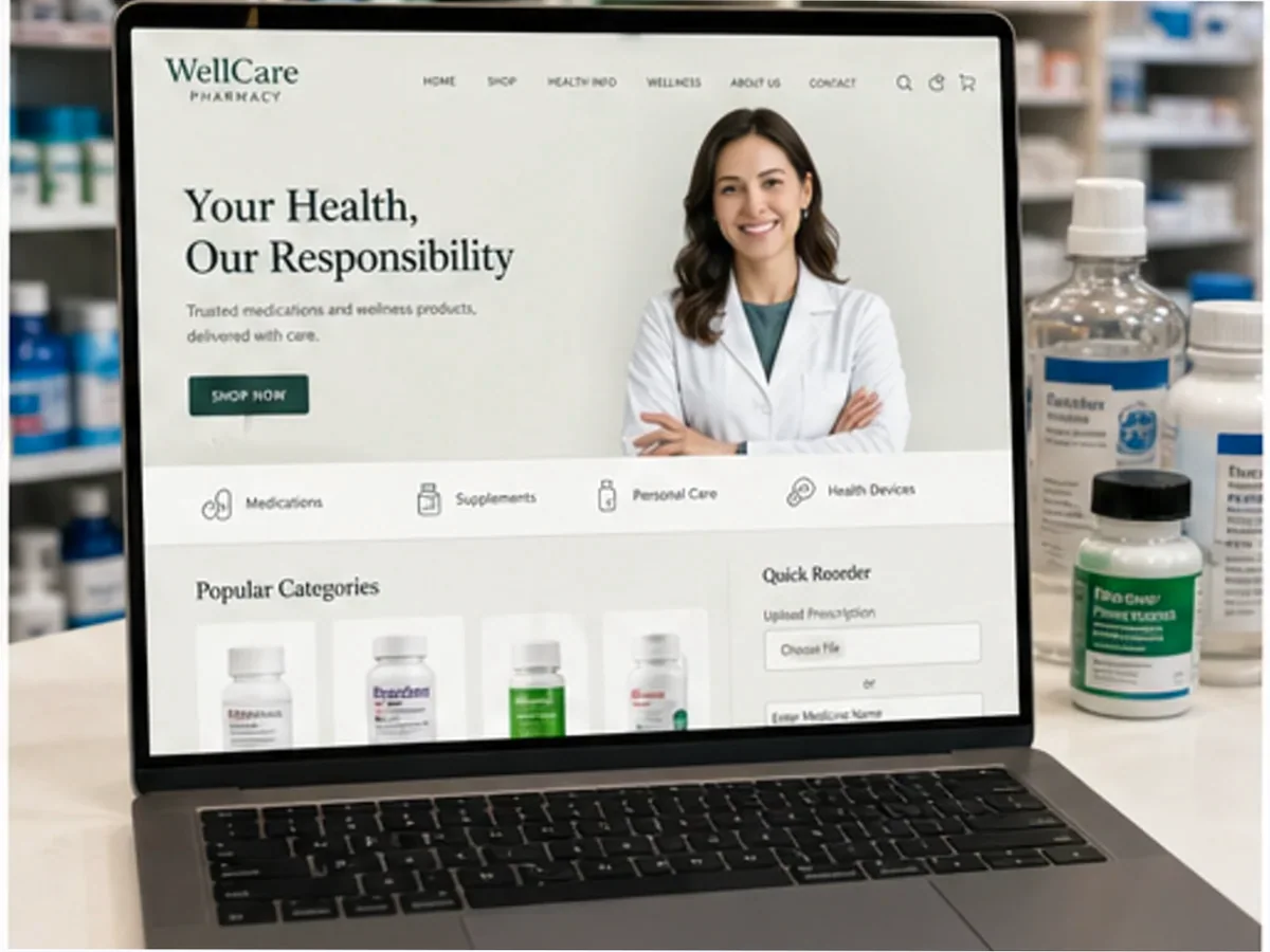 Site cu exemple pentru farmacii - model de site pentru farmacii - Creare site farmacie