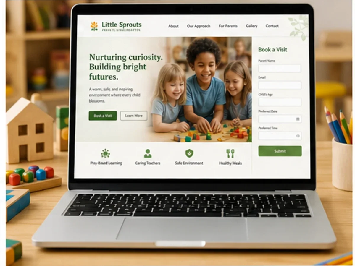 Site de încredere pentru grădiniță - model de site pentru grădinițe private - Creare site grădiniță