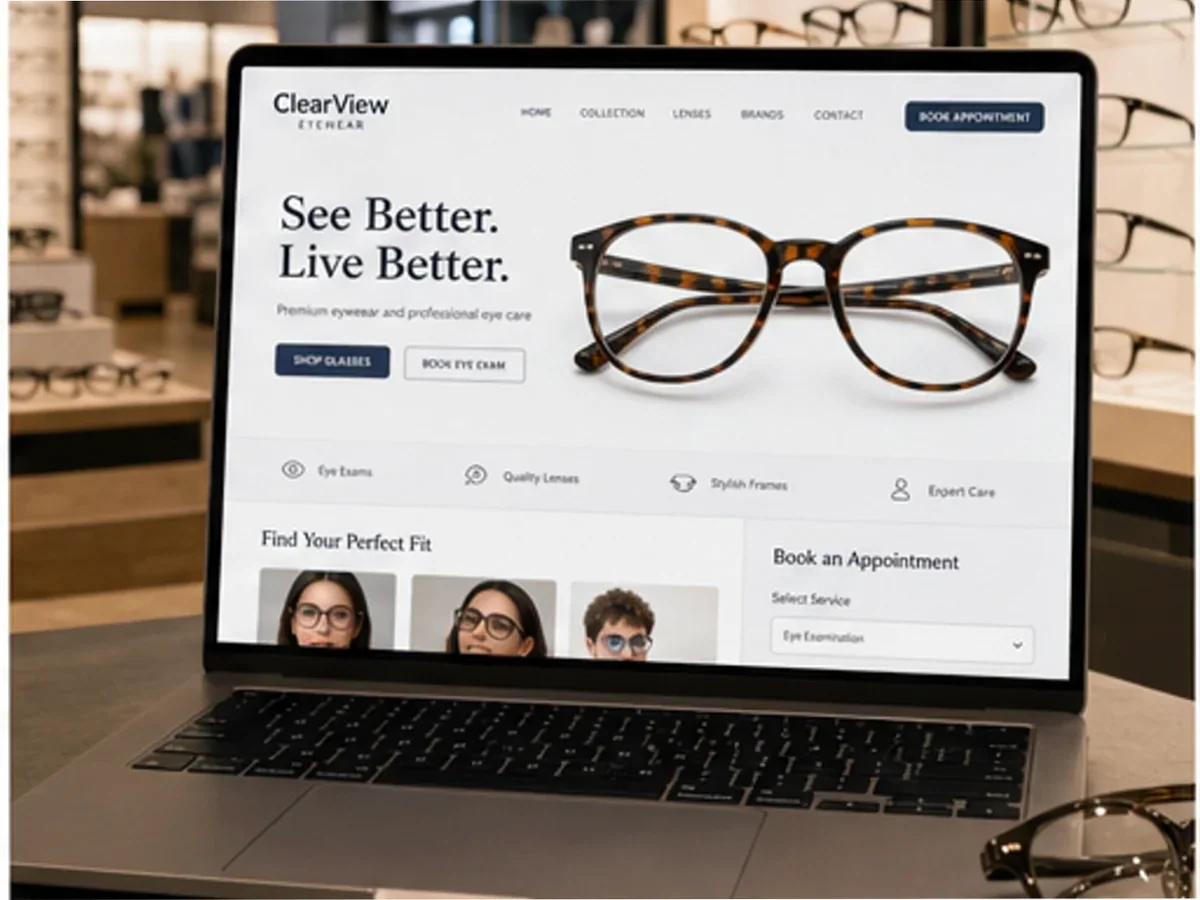 Site de încredere pentru optică medicală - model de site pentru optici medicale - Creare site optică medicală