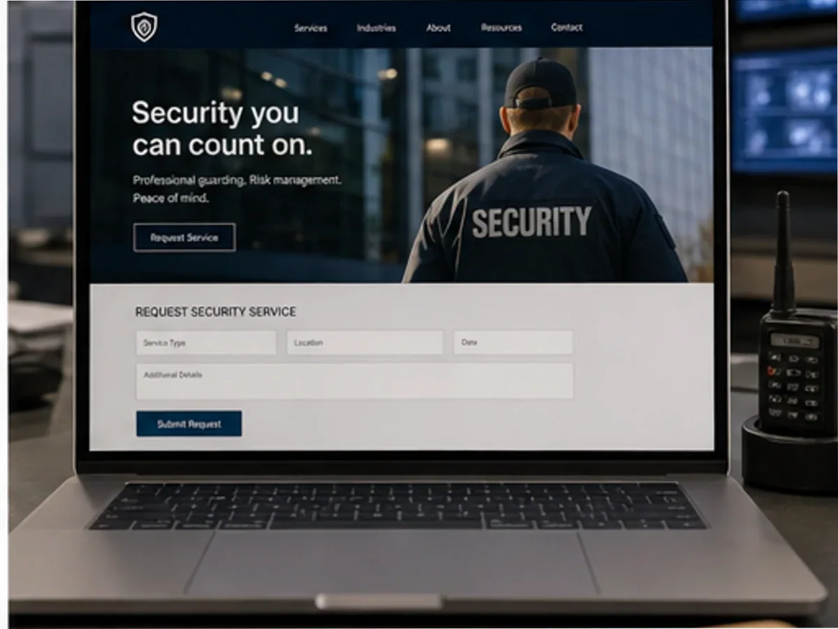 Site de încredere pentru pază și securitate - model de site pentru firme de pază și securitate - Creare site pază și securitate