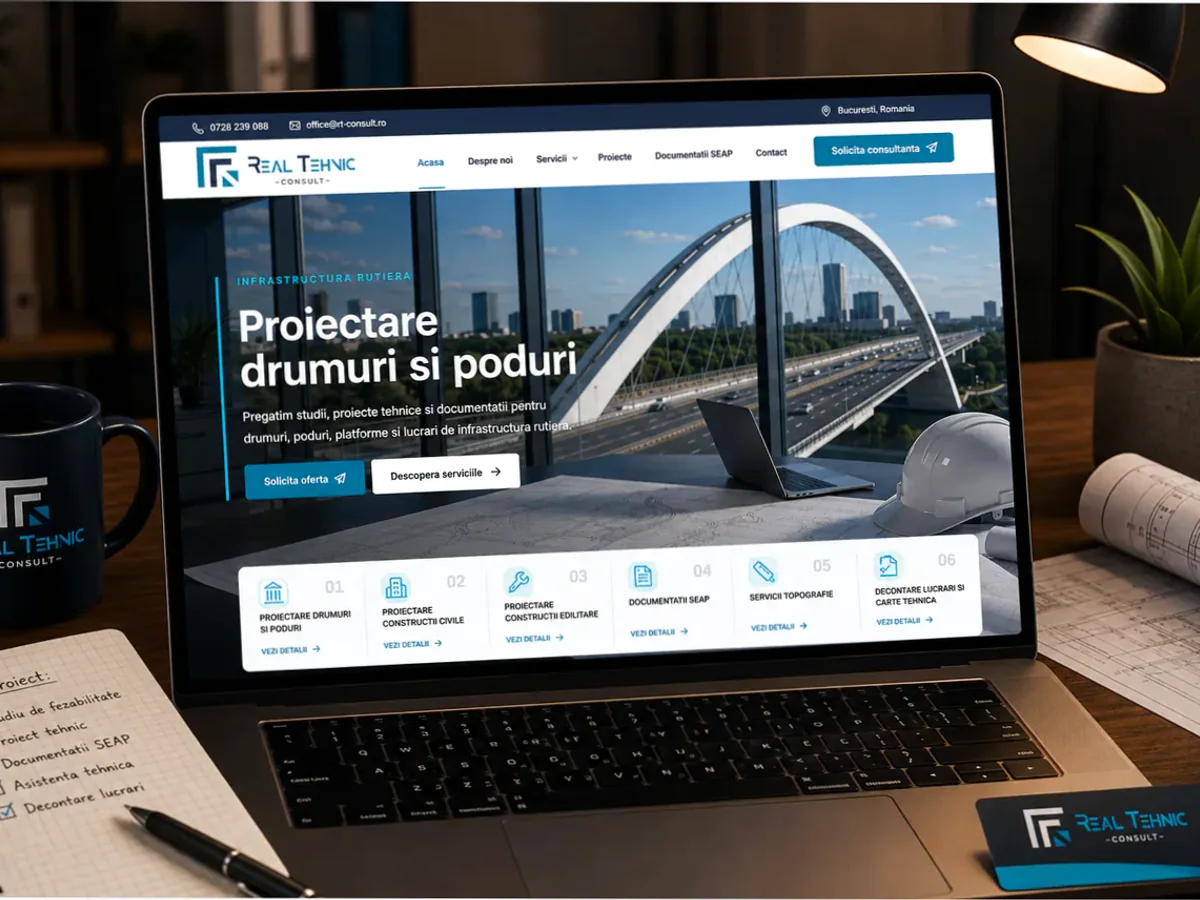 Site cu exemple pentru firme de proiectare construcții - model de site pentru firme de proiectare construcții - Creare site proiectare construcții