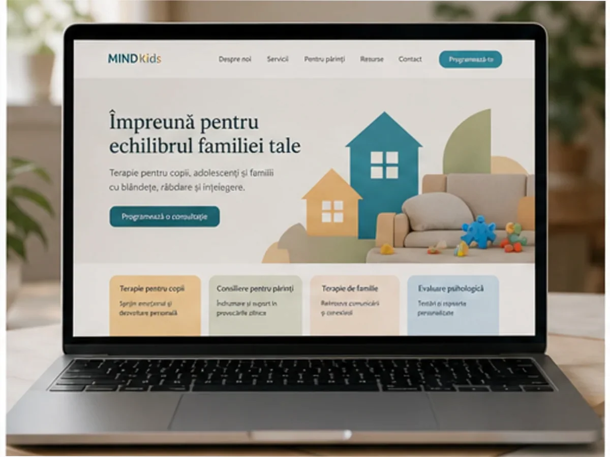 Site cu servicii pentru cabinete de psihologie - model de site pentru cabinete de psihologie - Creare site psiholog
