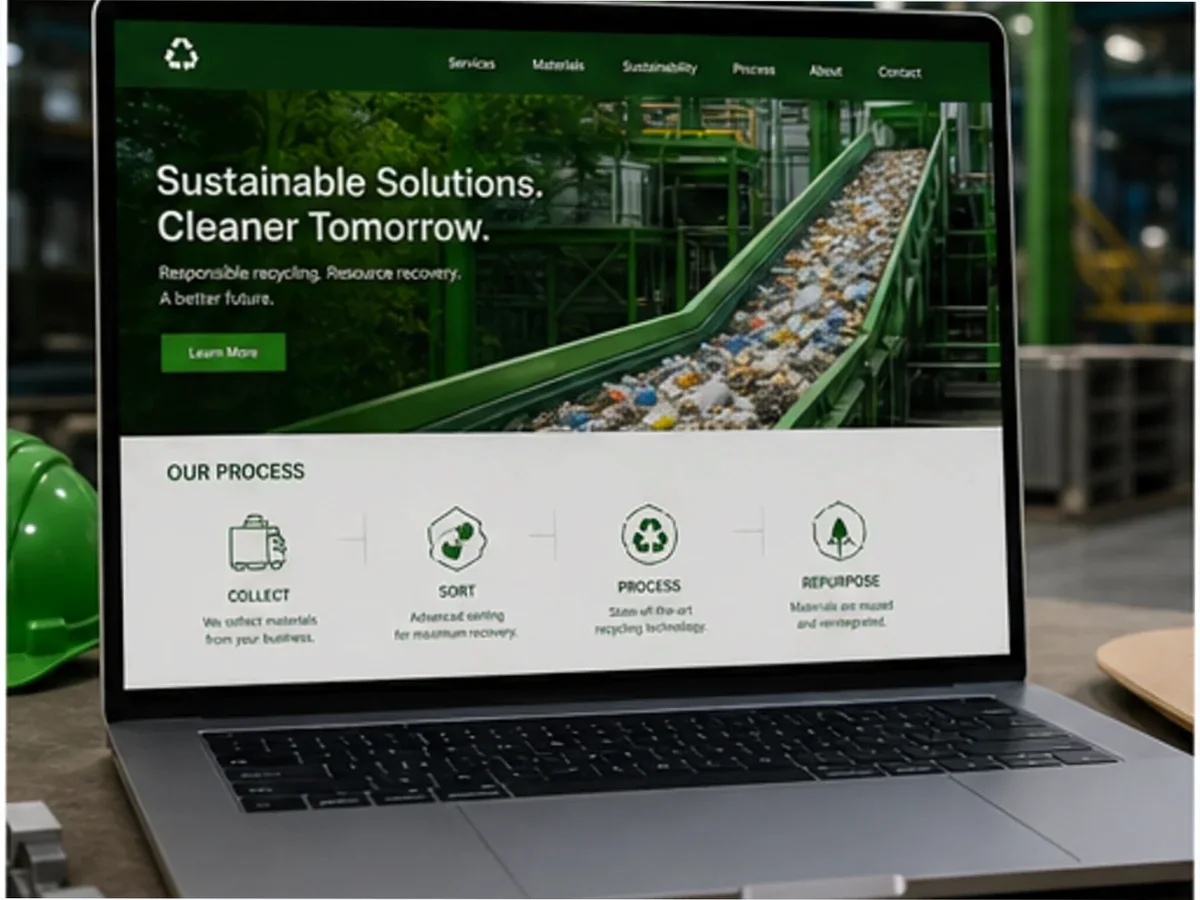 Site cu servicii pentru firme de reciclare - model de site pentru firme de reciclare - Creare site reciclare