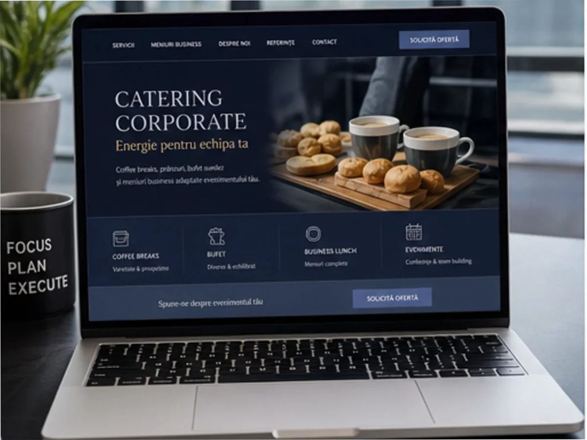 Sală pentru evenimente corporate - model de site pentru săli de evenimente - Creare site sală de evenimente