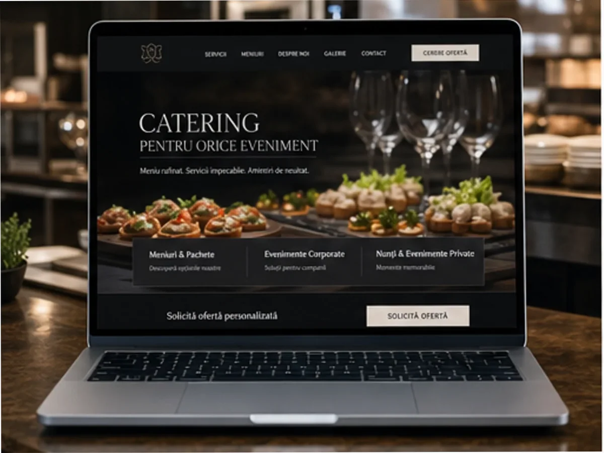 model foto realist pentru Creare site sală de evenimente