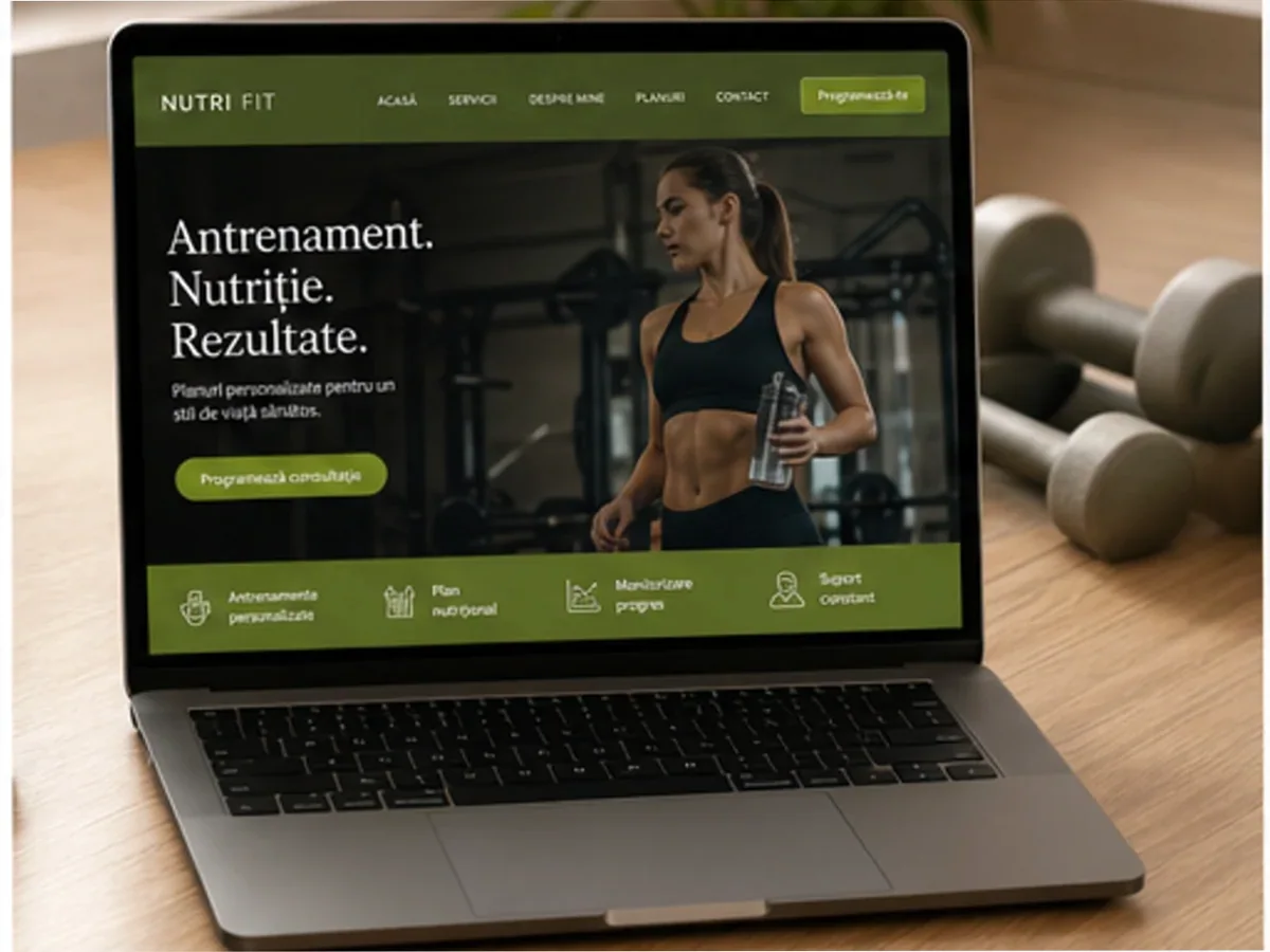 Site de încredere pentru sală fitness - model de site pentru săli de fitness - Creare site sală fitness
