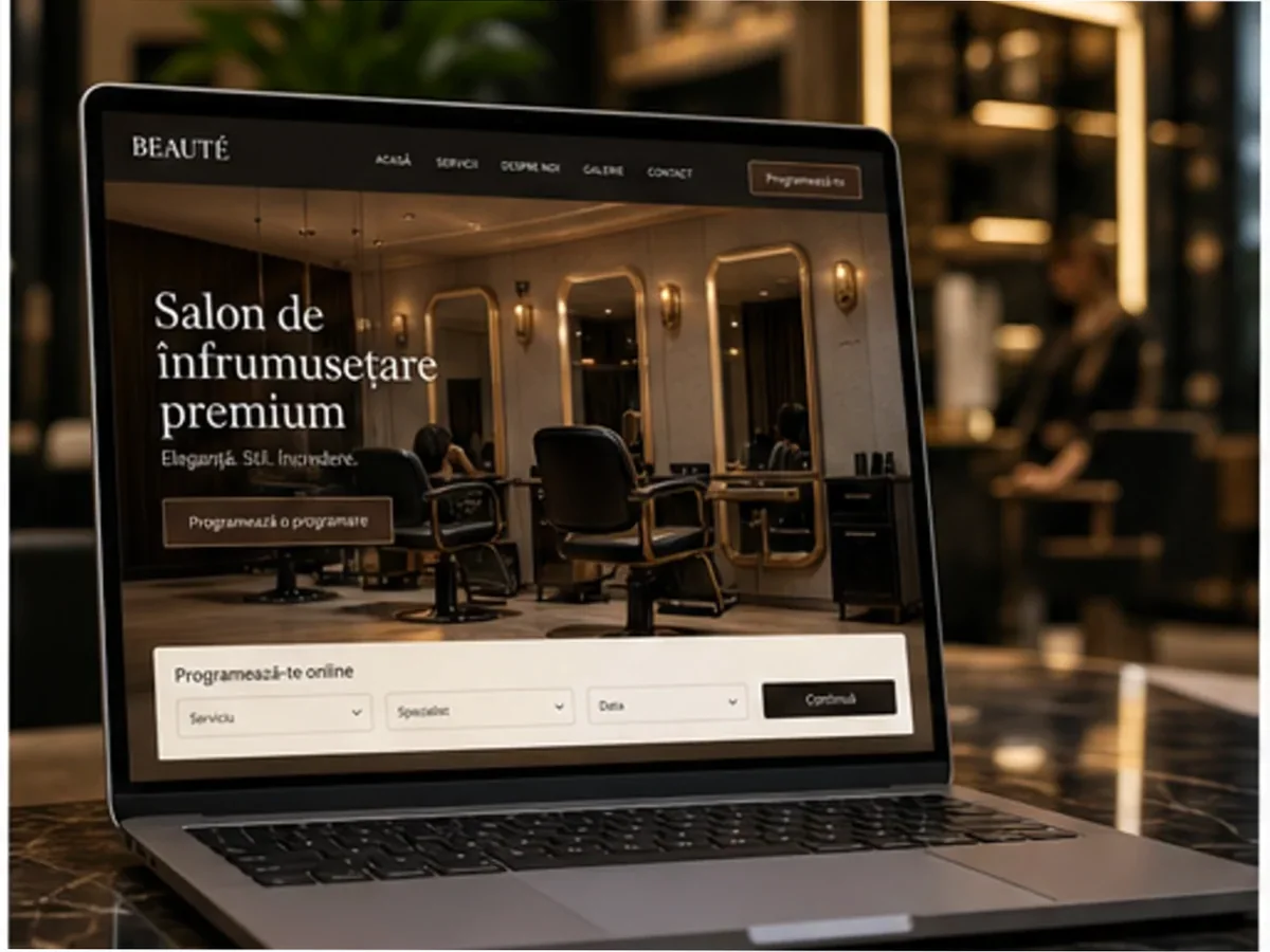 Site cu exemple pentru saloane de înfrumusețare - model de site pentru saloane de înfrumusețare - Creare site salon de înfrumusețare