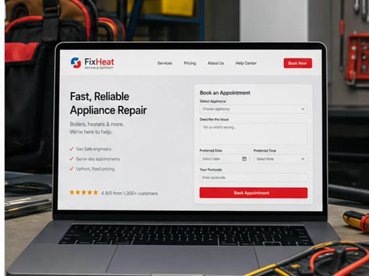 Site rapid pe mobil pentru service centrale - model de site pentru firme service centrale - Creare site service centrale