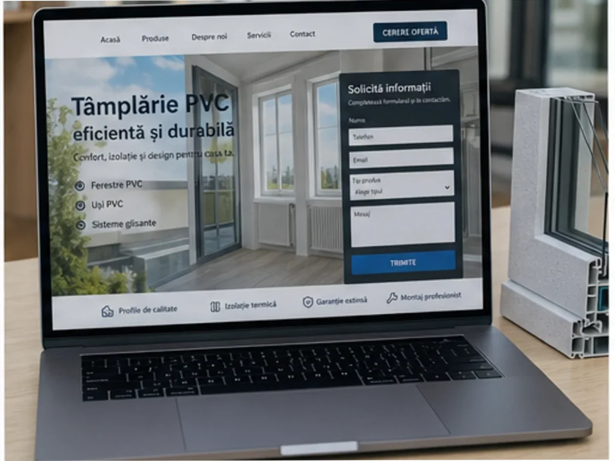 model foto realist pentru Creare site tâmplărie PVC