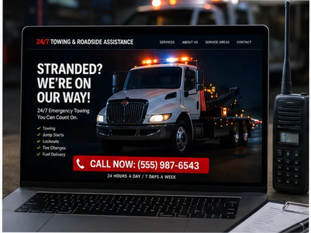 Site cu exemple pentru firme de tractări auto - model de site pentru firme de tractări auto - Creare site tractări auto