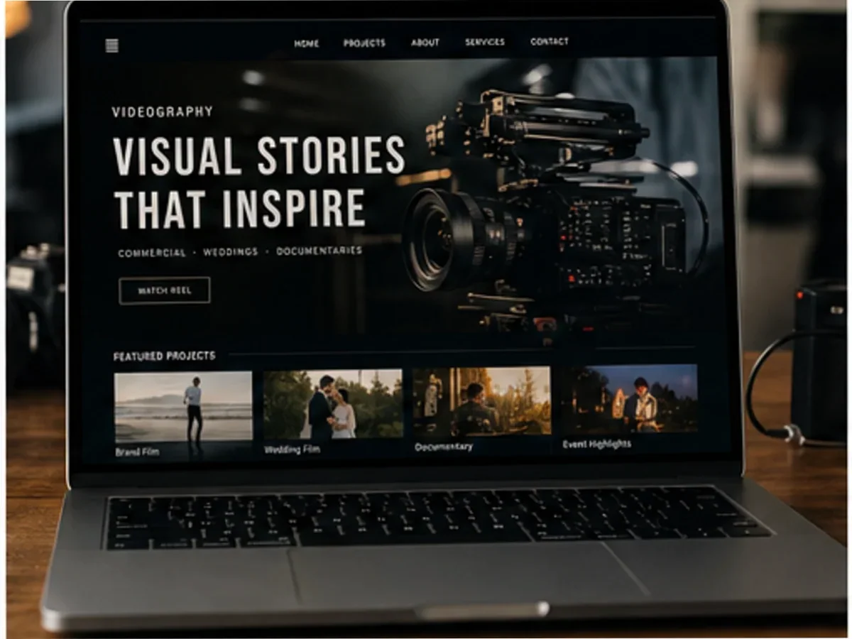 Site de încredere pentru videograf - model de site pentru videografi - Creare site videograf