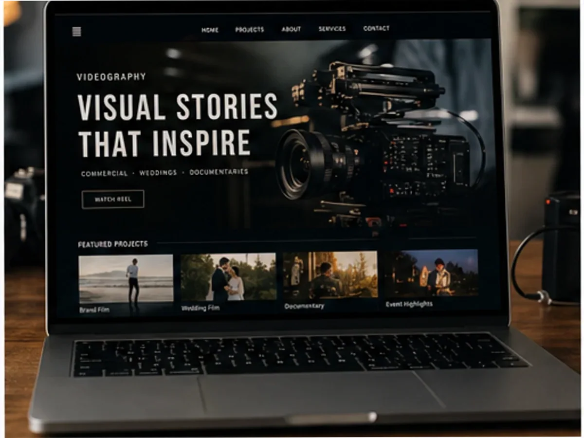 model foto realist pentru Creare site videograf
