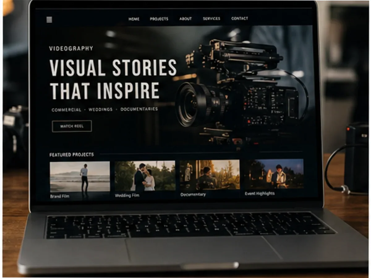 Site cu servicii pentru videografi - model de site pentru videografi - Creare site videograf