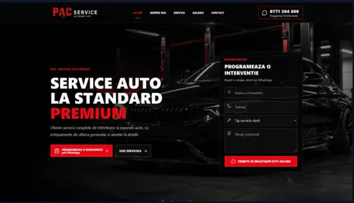 Pagina principală PAC Service