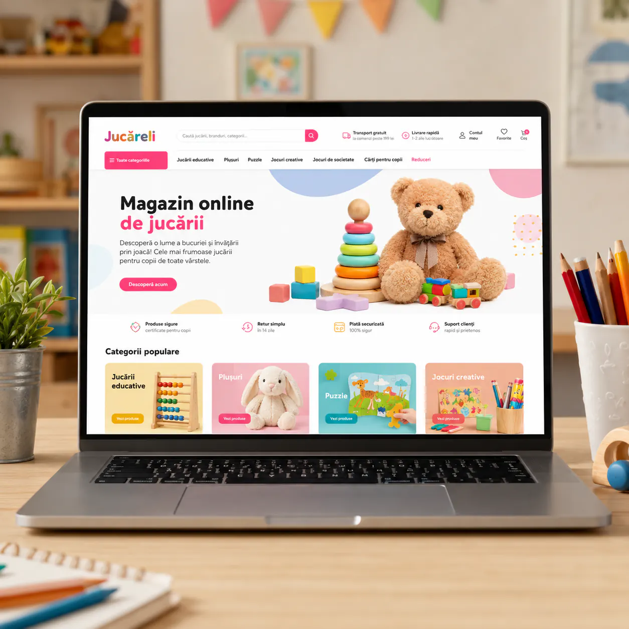 Jucăreli - magazin online în lucru pentru jucării - proiect Jucăreli în portofoliul BrandWave