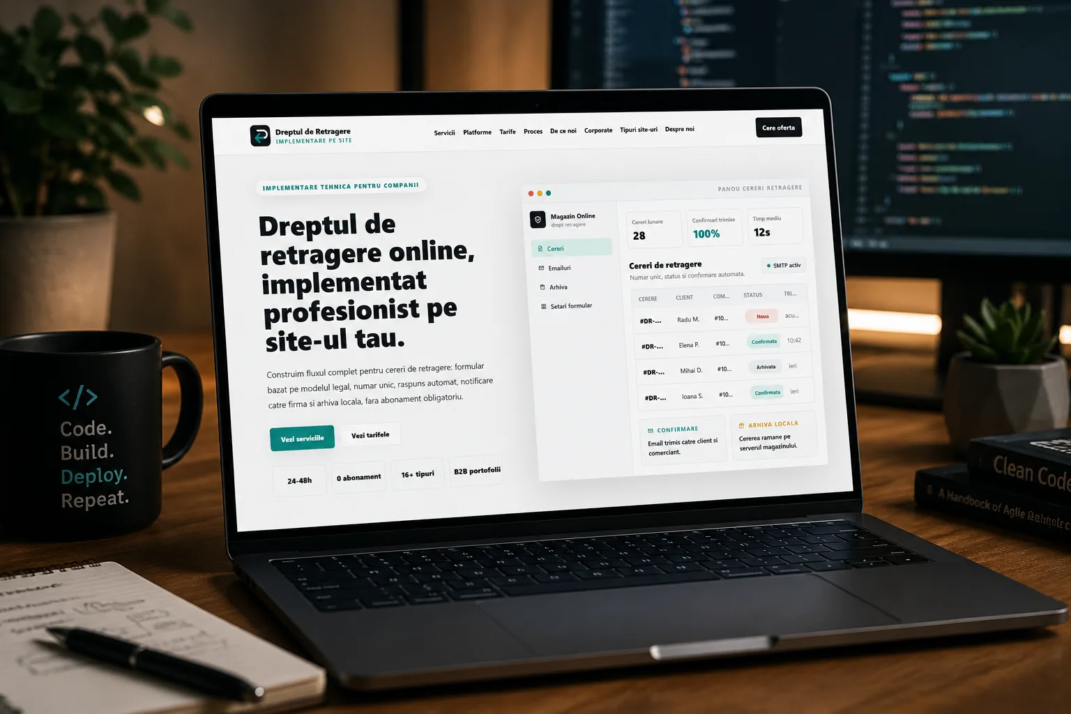 Dreptul de Retragere - platformă legal compliance - proiect Dreptul de Retragere în portofoliul BrandWave