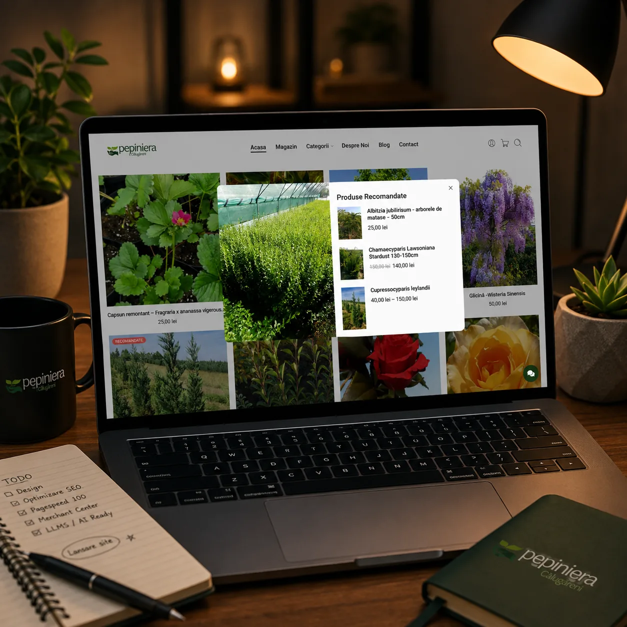 Pepiniera Călugăreni - magazin online pentru plante - proiect Pepiniera Călugăreni în portofoliul BrandWave