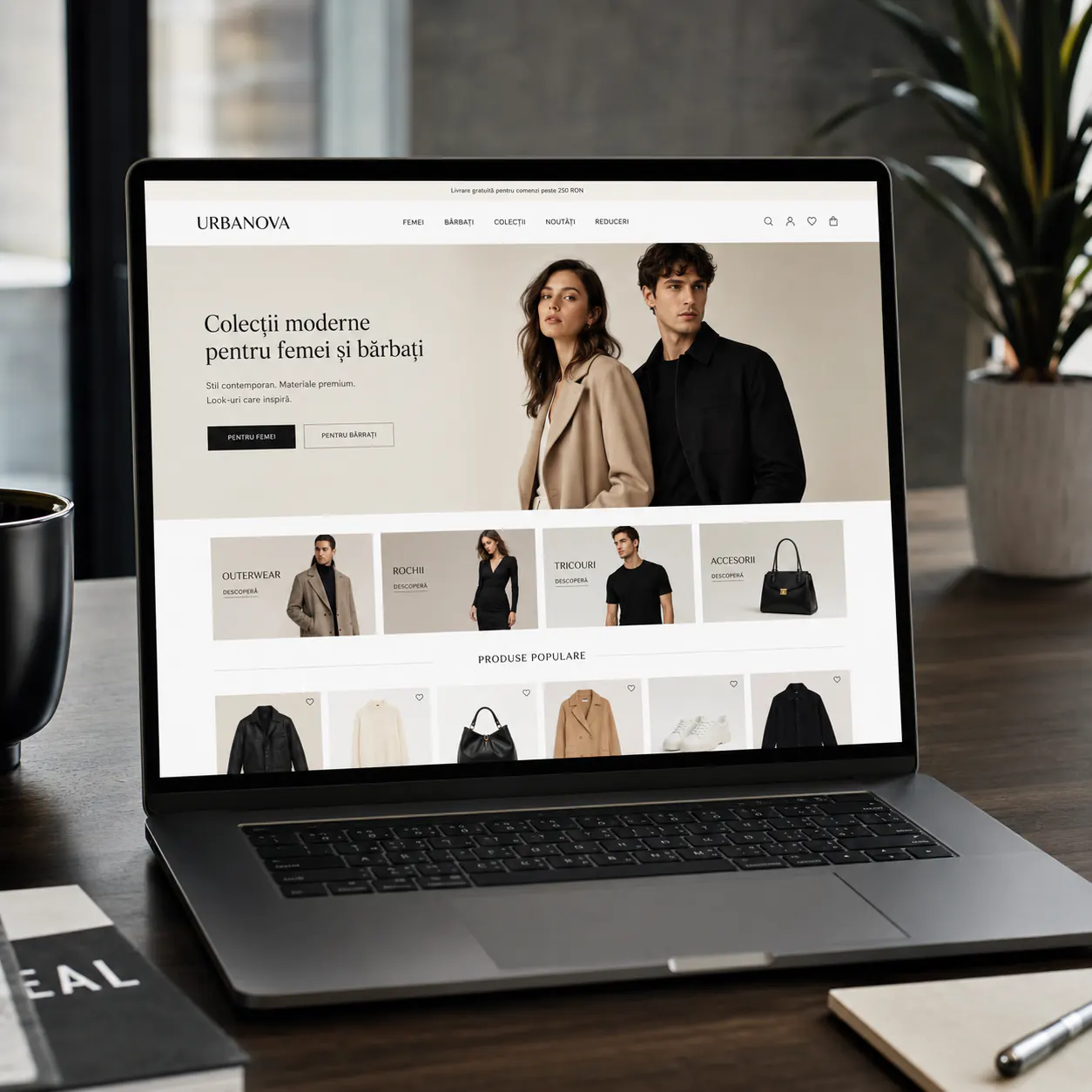 Urbanova - magazin online fashion în lucru - proiect Urbanova în portofoliul BrandWave