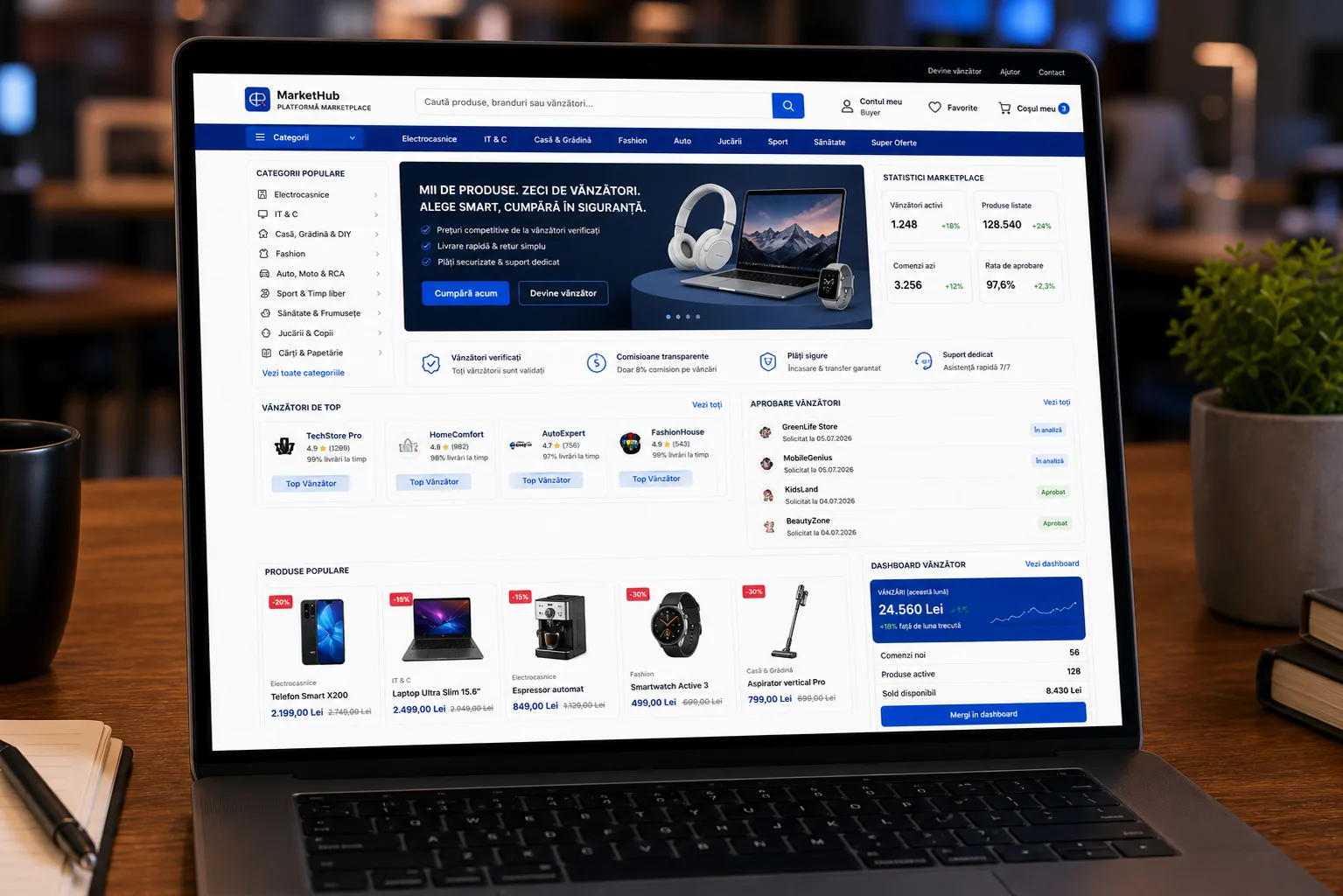 mockup marketplace online multi vendor