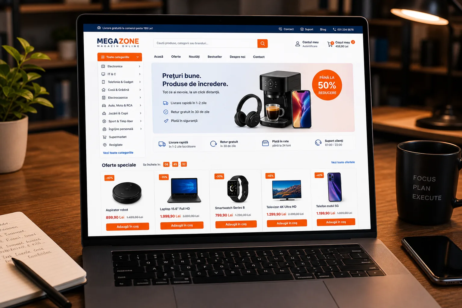 mockup magazin online OpenCart